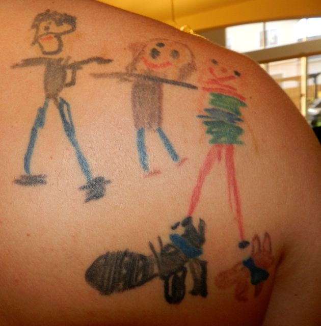 Die entzückendsten - Kid Art Tattoos - die Sie jemals sehen werden. Kein Witz.