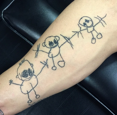 Die entzückendsten - Kid Art Tattoos - die Sie jemals sehen werden. Kein Witz.