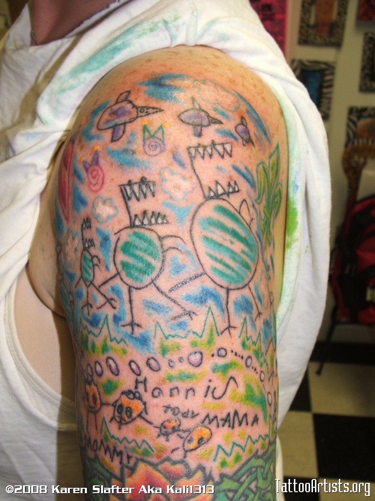 Die entzückendsten - Kid Art Tattoos - die Sie jemals sehen werden. Kein Witz.