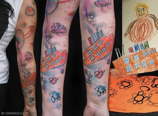 Die entzückendsten - Kid Art Tattoos - die Sie jemals sehen werden. Kein Witz.