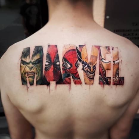 Ale co tetování Avengers?