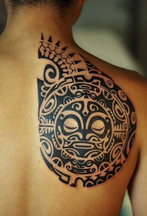 Traditionelles polynesisches Tattoo-Design