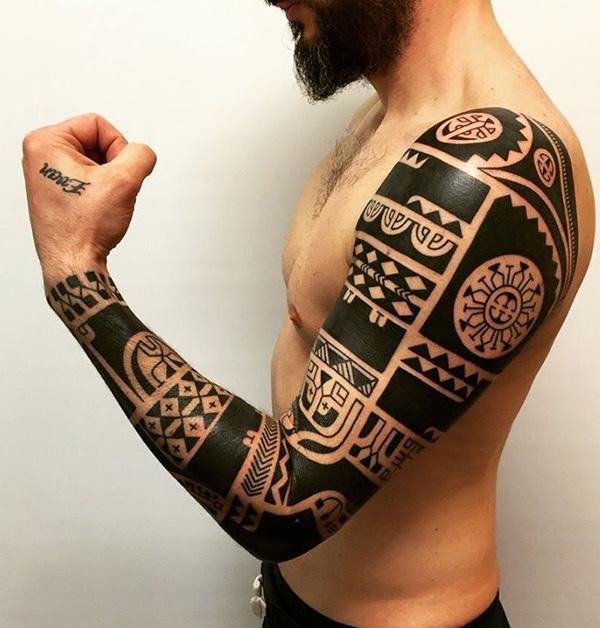 Maori Arm Tattoo Design