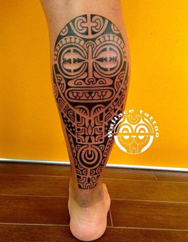 Marquesan Laubfrosch Tattoo-Design