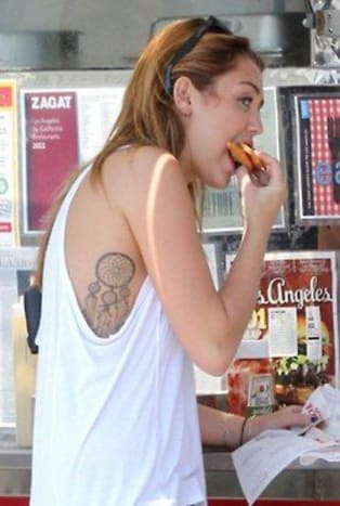 Miley Cyrus Traumfänger Tattoo