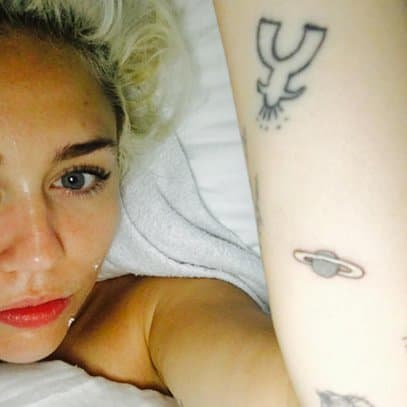 Miley Cyrus Arm Tattoo