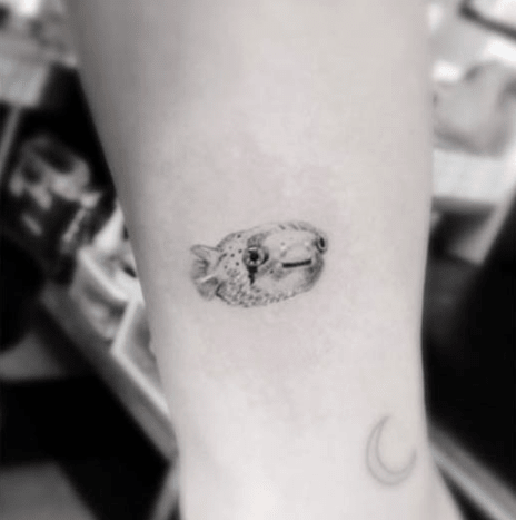 Miley Cyrus Kugelfisch Tattoo