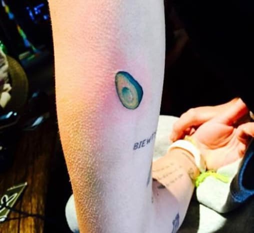 Miley Cyrus Avocado Tattoo