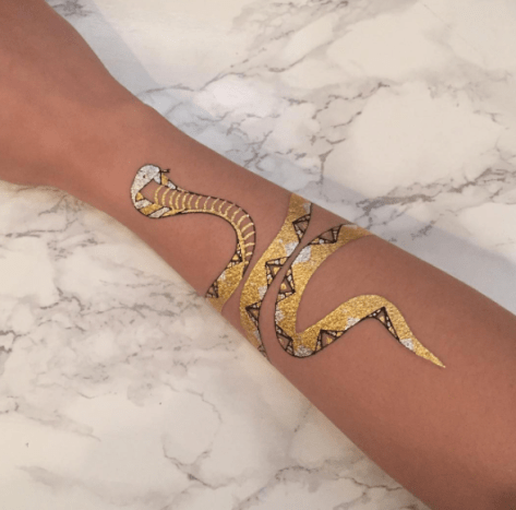 Schlangen-Flash-Tattoo