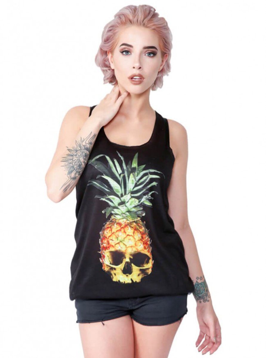 Pina Skulllada Damen Tank hübsche Haltung