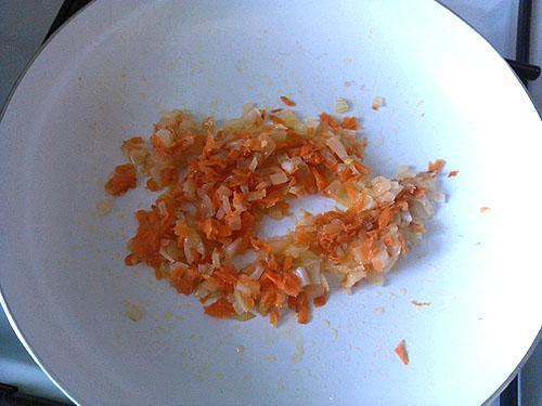 carottes et oignons frits