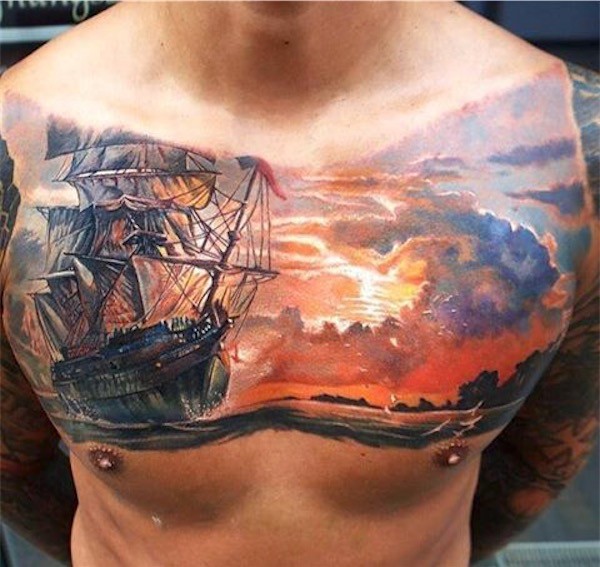 Top 144 Brusttattoos für Männer