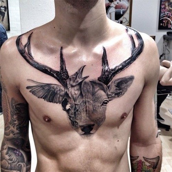 Top 144 Brusttattoos für Männer