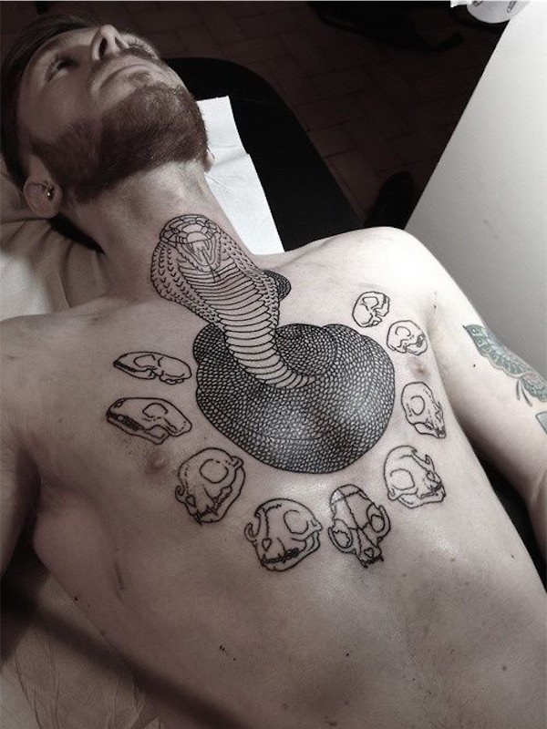 Nejlepší 144 tetování na hrudi pro muže