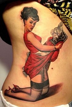 TOP 65 Pin Up Girl Tattoo Sexy Designs