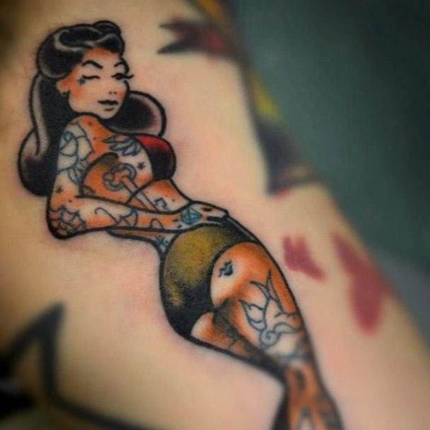 TOP 65 Pin Up Girl Tattoo Sexy Designs