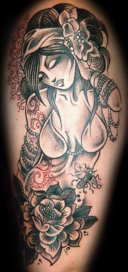 TOP 65 Pin Up Girl Tattoo Sexy Designs