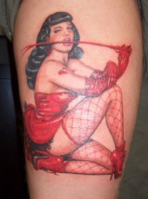 TOP 65 Pin Up Girl Tattoo Sexy Designs