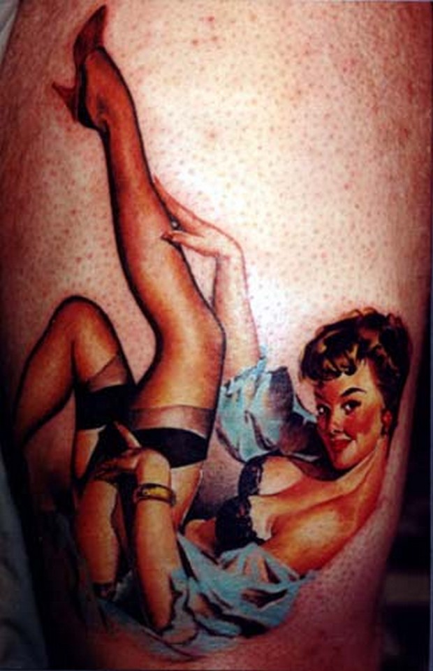 TOP 65 pin up girl tetování sexy vzory