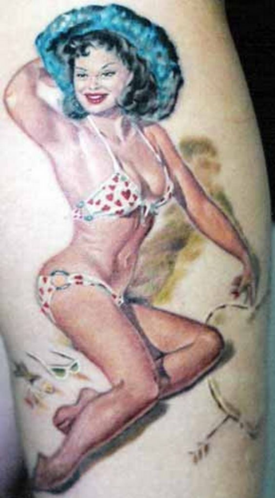 TOP 65 pin up girl tetování sexy vzory