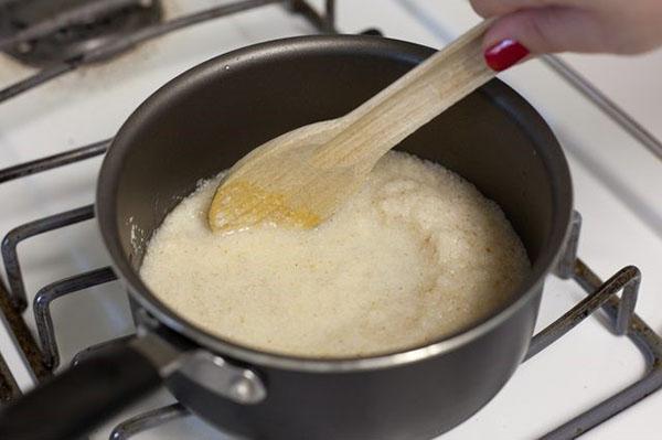 cocinar sémola en leche