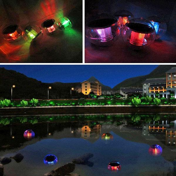 iluminación de depósitos con lámparas flotantes