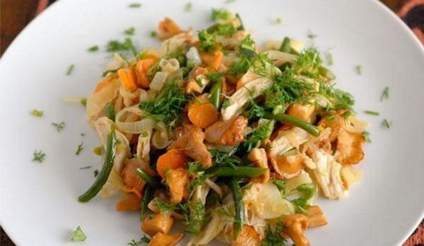 ensalada de rebozuelos