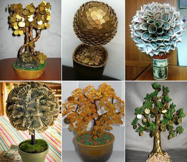 différentes variantes de l'arbre d'argent