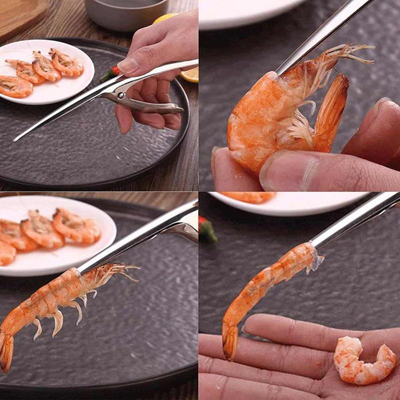 éplucher les crevettes