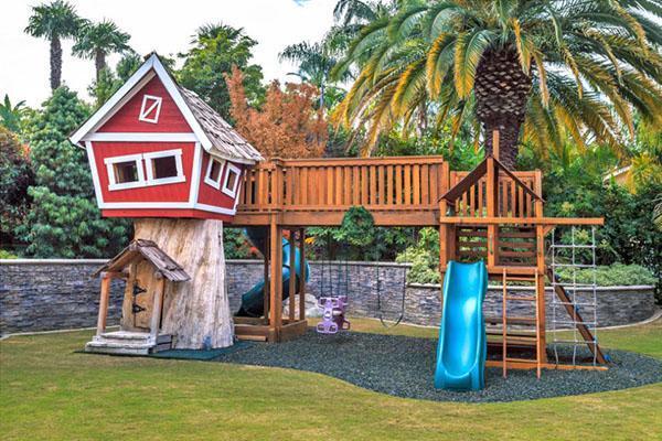 aire de jeux combinée pour enfants