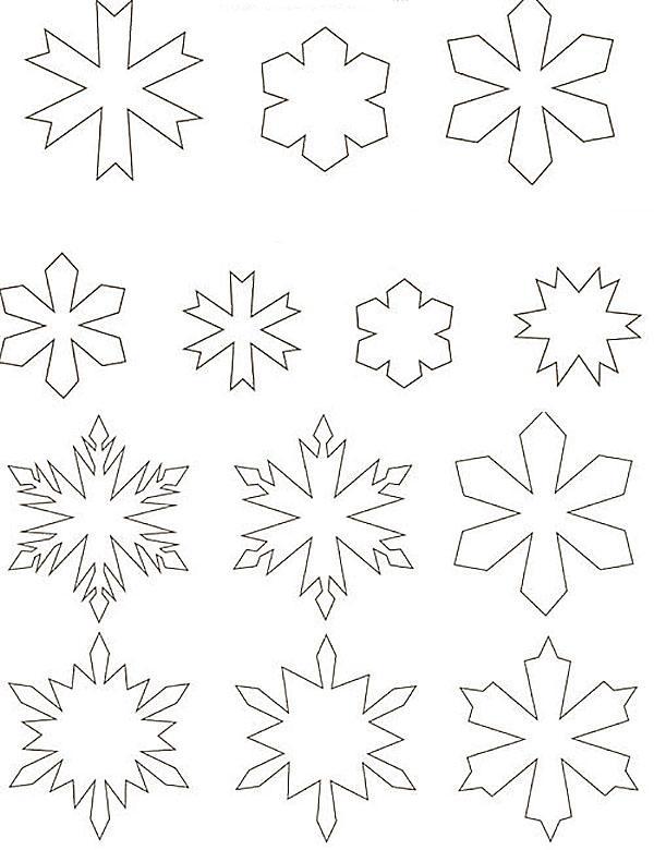 patrones de copo de nieve para árbol de navidad