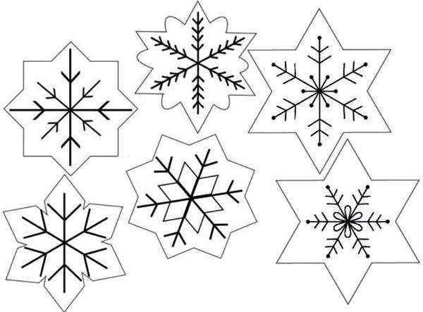 options pour les flocons de neige en feutre