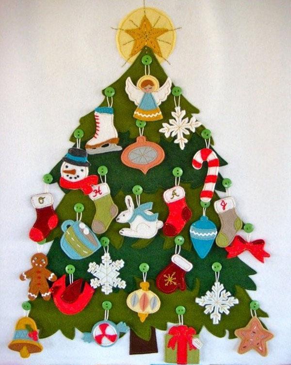 jouets d'arbre et de feutre