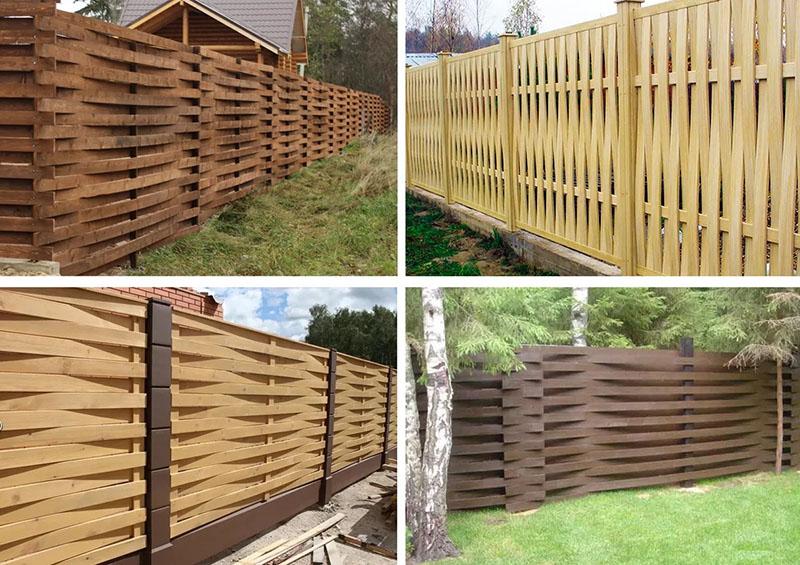 types de clôtures en planches