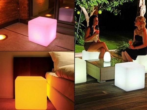 cubes lumineux à l'intérieur