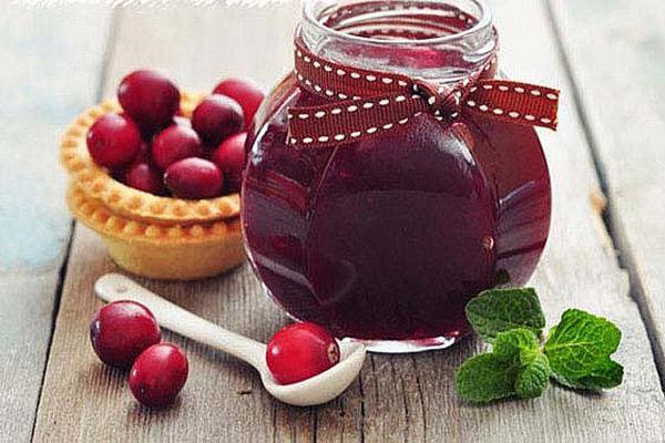 confiture de canneberges