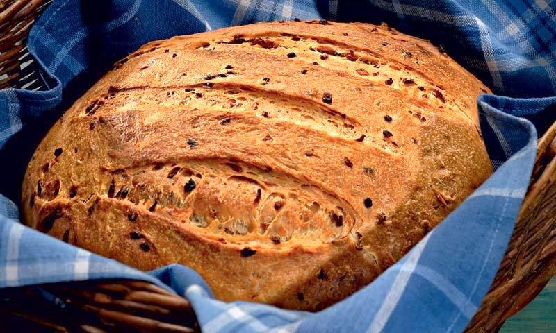 pan aromático con crema agria