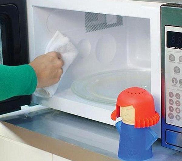 el proceso de limpieza por microondas está completo
