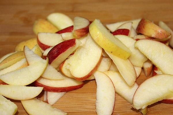 cortar manzanas