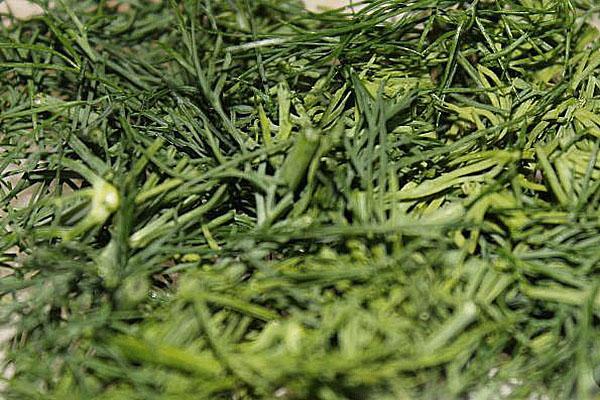 hacher les légumes verts