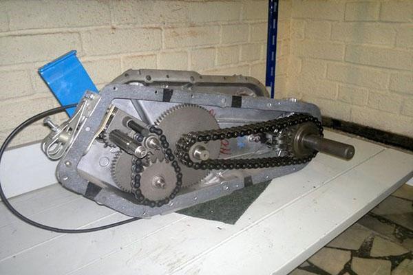 caja de cambios para tractor con operador a pie