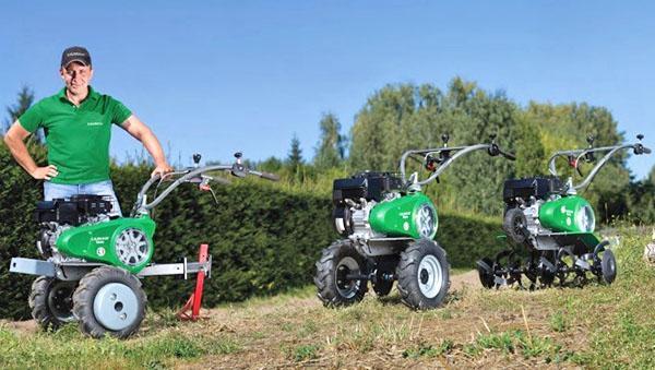 aumento de la potencia del tractor de conductor a pie