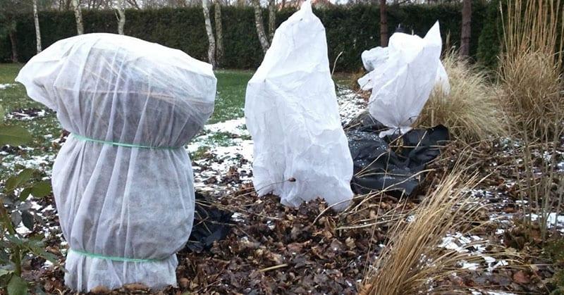 l'utilisation de matériaux de couverture en hiver