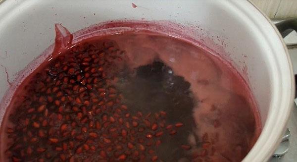 agregue semillas de granada y cocine