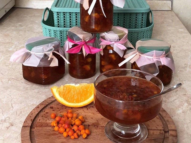 recette de confiture d'argousier à l'orange