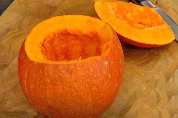 pelar la calabaza para mermelada