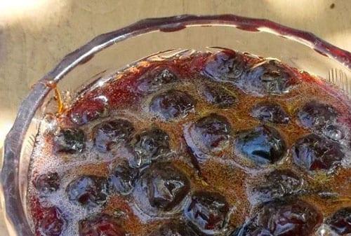 mermelada de cereza con semillas