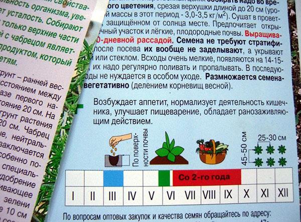 temporada de crecimiento en diferentes plantas.