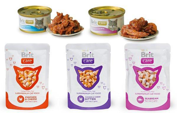 emballage de nourriture humide Brit pour chats
