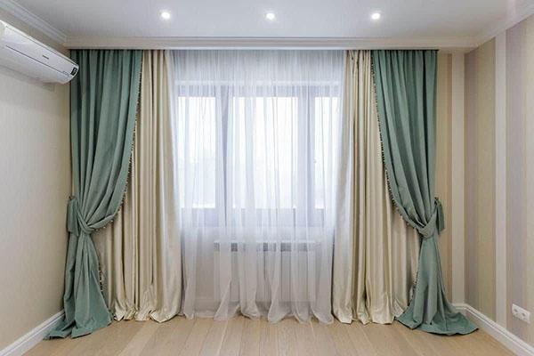 cortinas combinadas